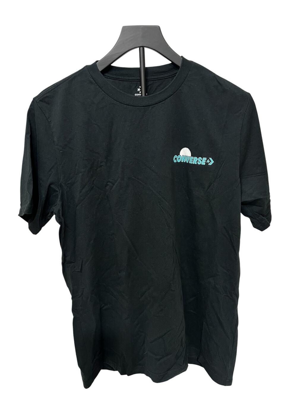 Converse Graphic T-Shirt Men’s Medium Black Moon Mountain Logo Short Sleeve Tee